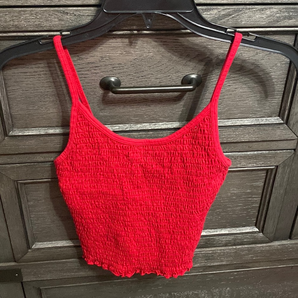 Red hollister tank top